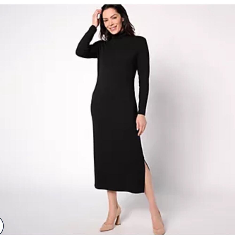 Elegant Black Long Sleeve Dress